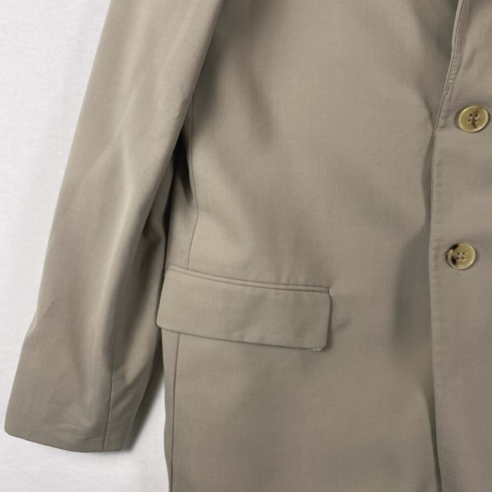 Zara Wool Blend Blazer Women S Beige Oversized Jacket Work Office Classic Layer - Picture 8 of 15